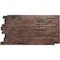 Ekena Millwork 49"W x 25 1/2"H x 1 1/4"D Acadia Ledge Stacked Stone StoneWall Faux Stone Siding Panel Canyon Brown PNU24X48ALCB - alternate 1